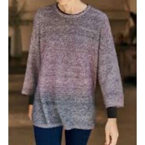 Women's Heathered Crew Neck Sweater